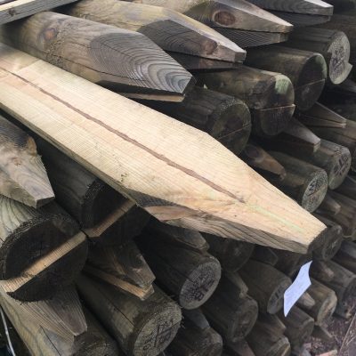 1.8m x 100mm Half Round Stake