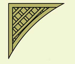 Dastra Lattice Corner Insert 0.45m x 0.45m