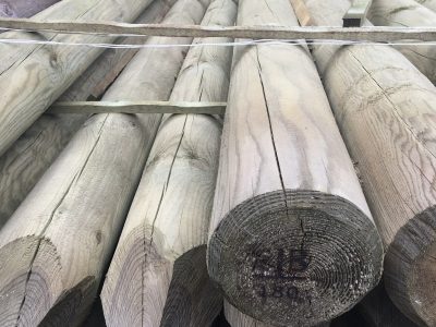 2.4m x 150mm Round Pole