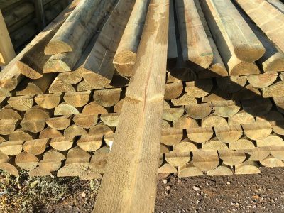 3.6m x 85mm Half Round Rail