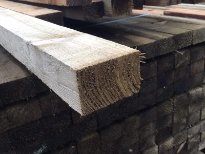 3.6m x 75mm x 50mm treated softwood rail